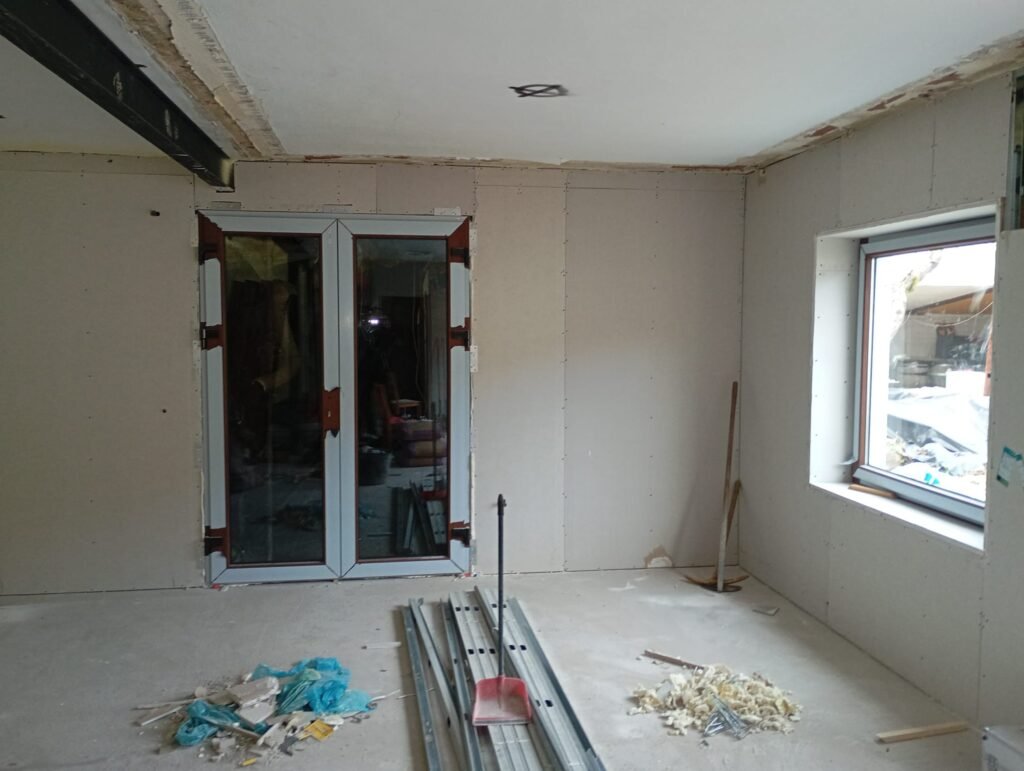 Estructura de pladur en una reforma de vivienda